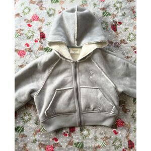 Taylor Swift Folklore Gray Faux Shearling Jacket - NWOT - YOUTH MEDIUM